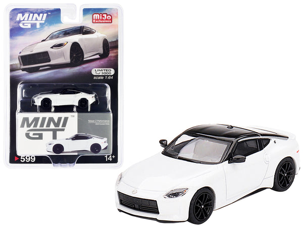 2023 Nissan Z Performance Everest White Metallic with Black Top Limited Edition to 3000 pieces Worldwide 1/64 Diecast Model Car by True Scale Miniatures