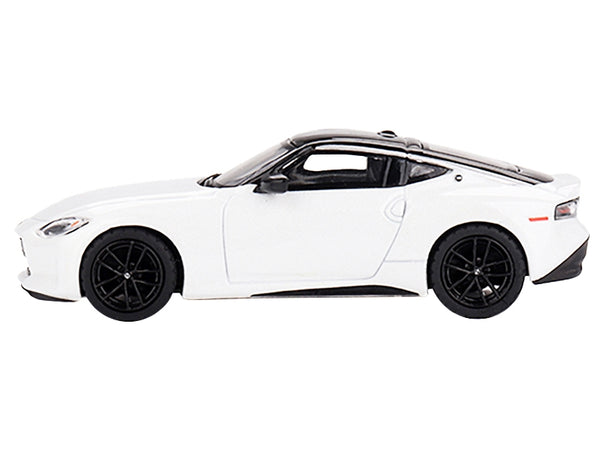 2023 Nissan Z Performance Everest White Metallic with Black Top Limited Edition to 3000 pieces Worldwide 1/64 Diecast Model Car by True Scale Miniatures