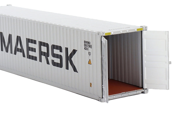40' Dry Goods Container "Maersk" Gray Limited Edition for 1/64 scale models by True Scale Miniatures