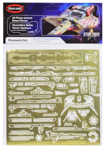 Photoetch Set for Klingon Kronos One Spaceship "Star Trek VI: The Undiscovered Country" (1991) Movie 1/350 Scale by Polar Lights