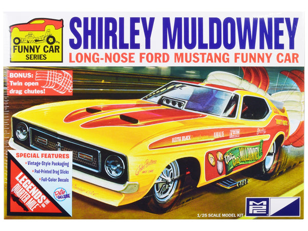 Skill 2 Model Kit Ford Mustang Long Nose Funny Car "Shirley Muldowney" 1/25 Scale Model by MPC