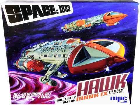 Skill 2 Model Kit Hawk Mark IX Space Fighter "Space: 1999" (1975-1977) TV Show 1/48 Scale Model by MPC