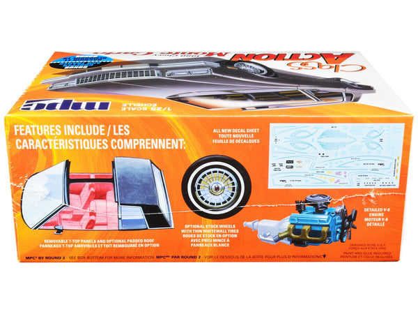 Skill 2 Model Kit 1980 Chevrolet Monte Carlo "Class Action" with Motorcycle and Trailer (Skill 2) 1/25 Scale Model Car by MPC