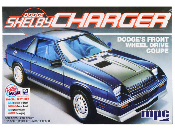 Skill 2 Model Kit 1986 Dodge Shelby Charger 1/25 Scale Model by MPC