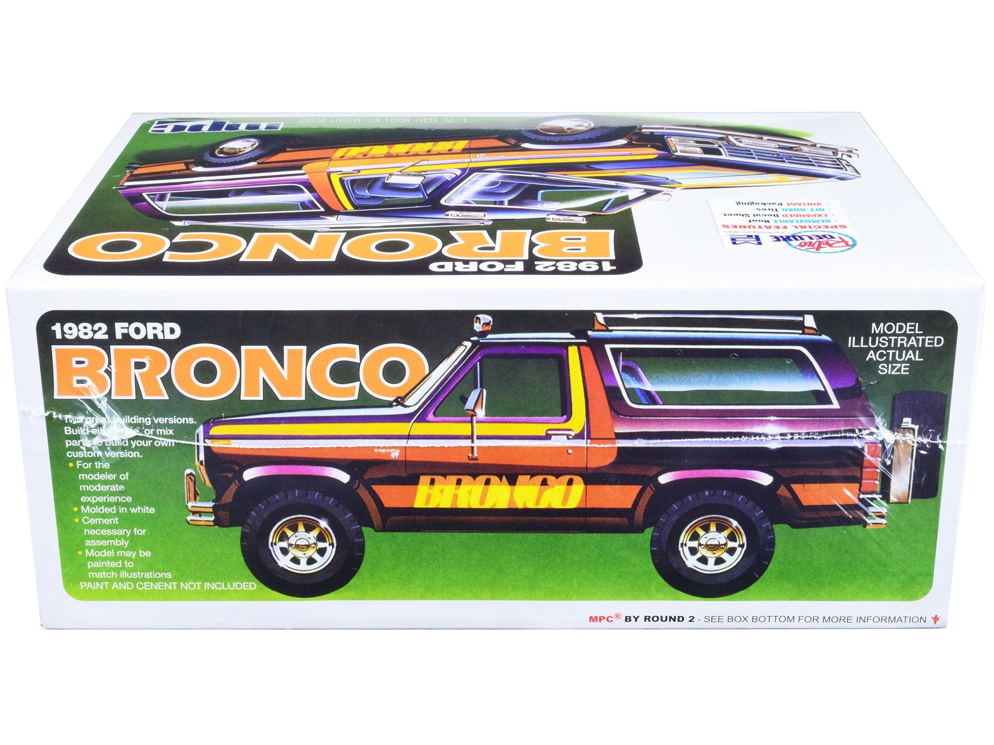 Skill 2 Model Kit 1982 Ford Bronco 1/25 Scale Model by MPC