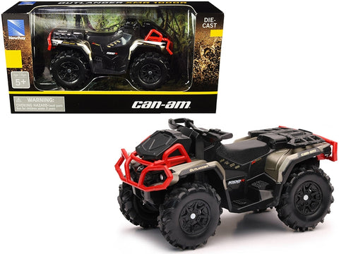 Can-Am Outlander XMR 1000R ATV Black and Gold Diecast Model by New Ray