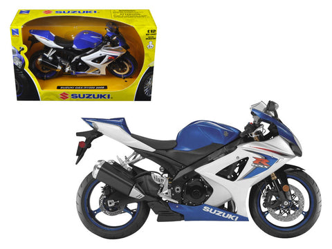 2008 Suzuki GSX-R1000 Blue Bike Motorcycle 1/12 by New Ray