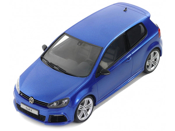 2010 Volkswagen Golf VI R Rising Blue Metallic Limited Edition to 3000 pieces Worldwide 1/18 Model Car by Otto Mobile
