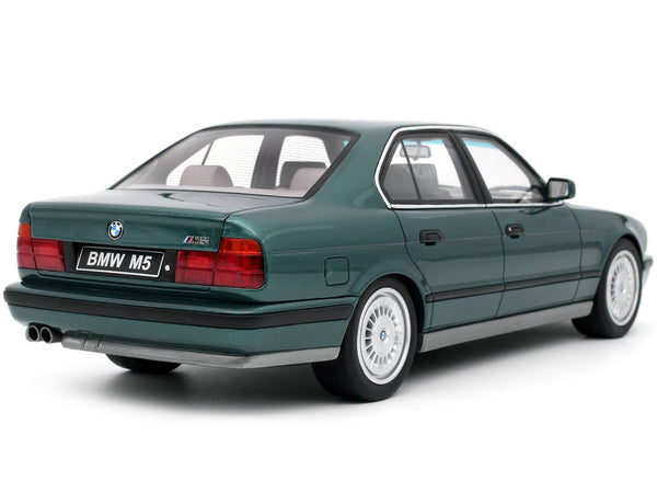 1991 BMW M5 E34 Lagoon Green Metallic "Cecotto" Limited Edition to 3000 pieces Worldwide 1/18 Model Car by Otto Mobile