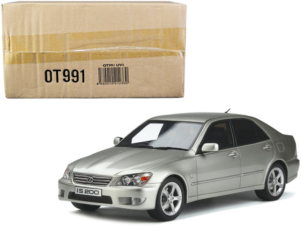 1998 Lexus IS 200 RHD (Right Hand Drive) Millennium Silver Metallic Limited Edition to 2000 pieces Worldwide 1/18 Model Car by Otto Mobile