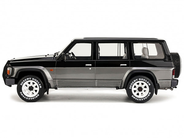 1992 Nissan Patrol GR Y60 Black and Graphite Gray Limited Edition to 3000 pieces Worldwide 1/18 Model Car by Otto Mobile