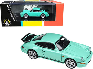 1987 RUF CTR Yellowbird Mint Green 1/64 Diecast Model Car by Paragon