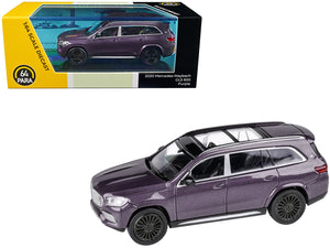 Mercedes-Maybach GLS 600 Purple Metallic with Sunroof 1/64 Diecast Model Car by Paragon Models