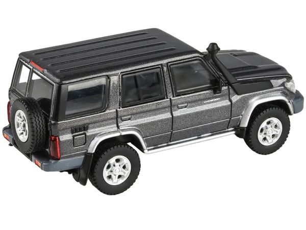 2014 Toyota Land Cruiser 76 Graphite Gray Metallic 1/64 Diecast Model Car by Paragon Models