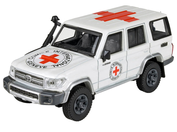 2014 Toyota Land Cruiser 76 White "International Red Cross" 1/64 Diecast Model Car by Paragon Models