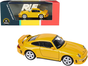 RUF CTR2 Blossom Yellow 1/64 Diecast Model Car by Paragon