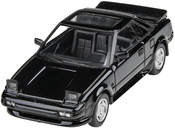 1985 Toyota MR2 MK1 Black Metallic with Sunroof 1/64 Diecast Model Car by Paragon Models