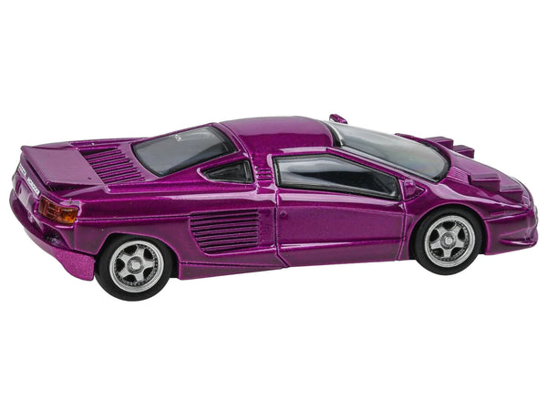 1991 Cizeta V16T Purple Metallic 1/64 Diecast Model Car by Paragon Models