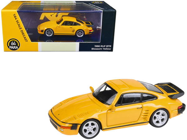 1986 RUF BTR Blossom Yellow 1/64 Diecast Model Car by Paragon Models