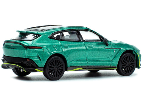 Aston Martin DBX Racing Green Metallic with Black Top 1/64 Diecast Model Car by Pop Race