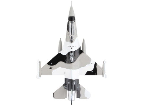 General Dynamics F-16 Fighting Falcon Fighter Aircraft Arctic Camouflage "United States Air Force" 1/126 Diecast Model Airplane by Postage Stamp