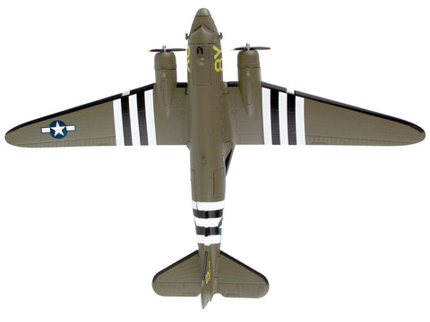 Douglas C-47 Skytrain Transport Aircraft "Stoy Hora 440th Troop Carrier Group D-Day" (1945) United States Army Air Forces 1/144 Diecast Model Airplane by Postage Stamp