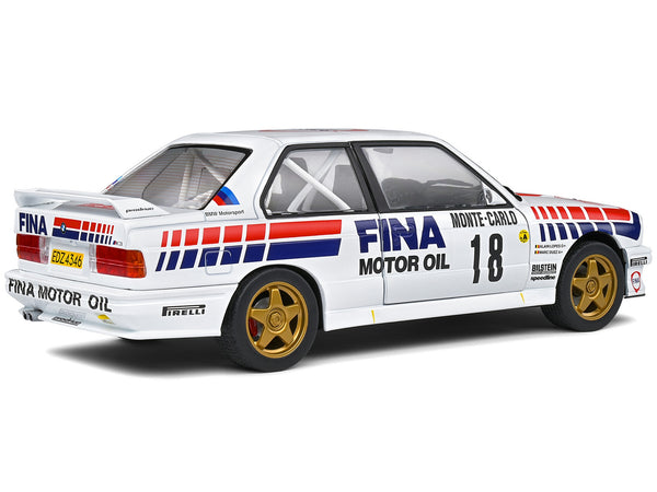 BMW E30 M3 Gr.A #18 Marc Duez - Alain Lopes "Rally Monte-Carlo" (1989) "Competition" Series 1/18 Diecast Model Car by Solido