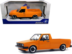 1982 Volkswagen Caddy MKI Pickup Truck Custom Orange 1/18 Diecast Model Car by Solido