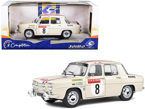 Renault 8 Gordini 1300 #8 J. Ragnotti - M. Duvernay Rally Monte-Carlo Historique (2014) "Competition" Series 1/18 Diecast Model Car by Solido