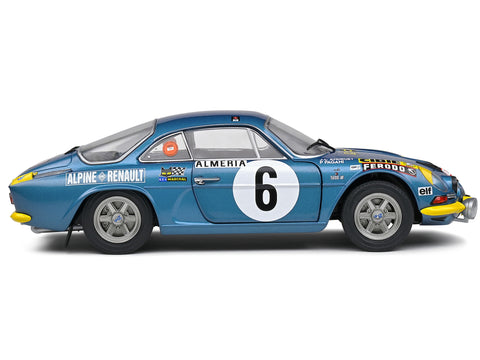 Alpine A110 1600S #6 Jean-Claude Andruet - Pierre Pagani "Rallye Montecarlo" (1972) "Competition" Series 1/18 Diecast Model Car by Solido