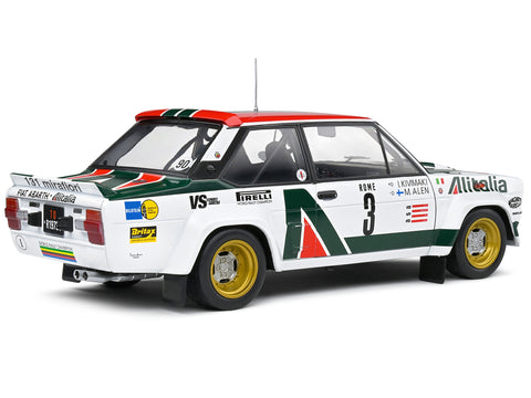 Fiat 131 Abarth #3 Markku Alen - Ilkka Kivimaki 3rd Place "Rallye Montecarlo" (1979) "Competition" Series 1/18 Diecast Model Car by Solido