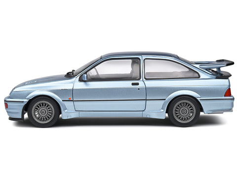 1987 Ford Sierra Cosworth RS500 RHD (Right Hand Drive) Glacier Blue Metallic 1/18 Diecast Model Car by Solido
