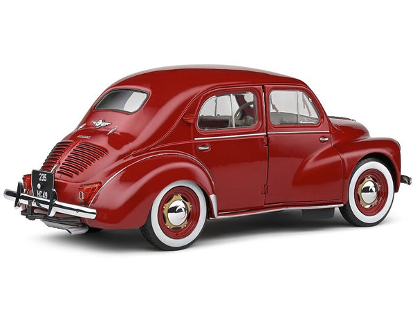 1956 Renault 4CV Red 1/18 Diecast Model Car by Solido