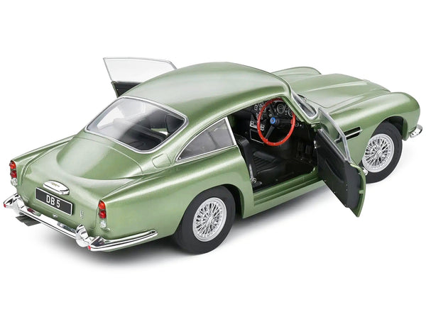 1964 Aston Martin DB5 RHD (Right Hand Drive) Porcelain Green Metallic 1/18 Diecast Model Car by Solido