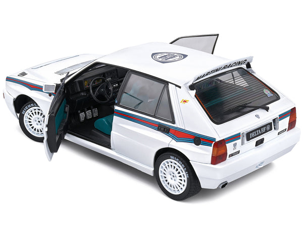 1992 Lancia Delta HF Integrale Evo 1 Martini 6 White with Blue and Red Stripes "World Rally Champion - Martini Racing" 1/18 Diecast Model Car by Solido