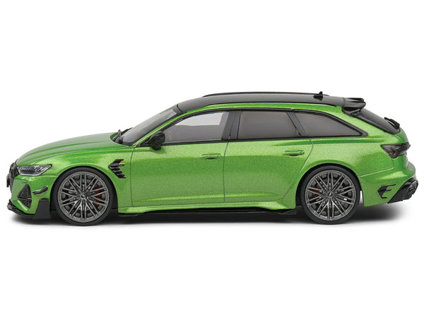 2022 Audi ABT RS 6-R Java Green Metallic with Black Top 1/43 Diecast Model Car by Solido