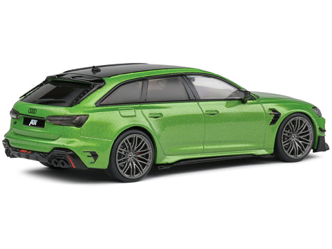2022 Audi ABT RS 6-R Java Green Metallic with Black Top 1/43 Diecast Model Car by Solido