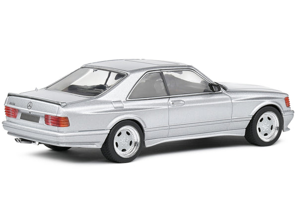 1990 Mercedes-Benz 560 SEC AMG WideBody Silver Metallic 1/43 Diecast Model Car by Solido