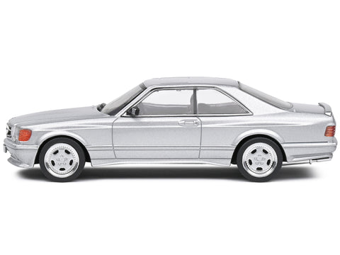 1990 Mercedes-Benz 560 SEC AMG WideBody Silver Metallic 1/43 Diecast Model Car by Solido