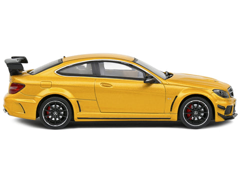 2012 Mercedes-Benz C63 AMG Black Series Solarbeam Yellow Metallic 1/43 Diecast Model Car by Solido