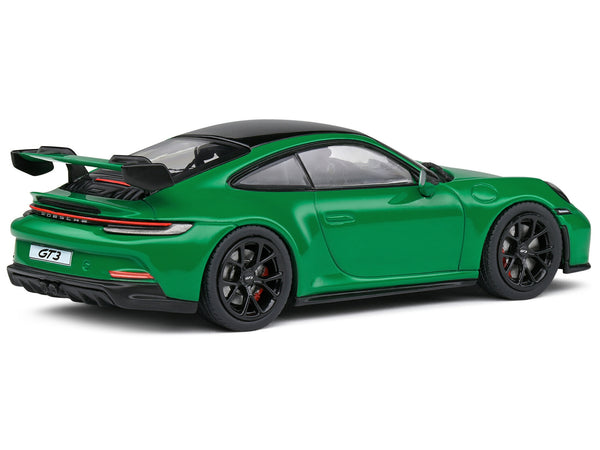 Porsche 911 (992) GT3 Python Green with Black Top 1/43 Diecast Model Car by Solido
