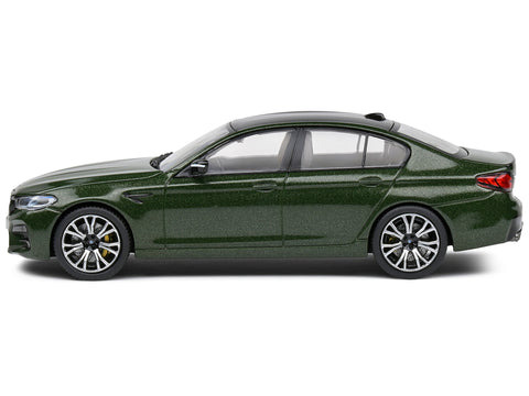 BMW M5 (F90) Competition San Remo Green Metallic with Black Top 1/43 Diecast Model Car by Solido