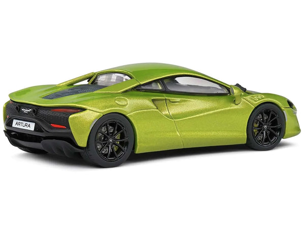 McLaren Artura Hybrid Supercar Light Green Metallic 1/43 Diecast Model Car by Solido