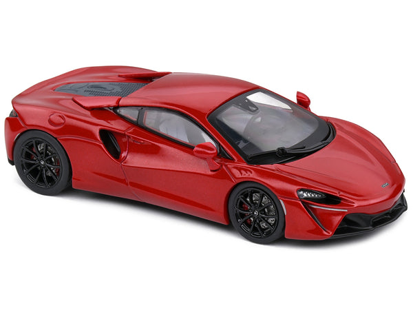 McLaren Artura Hybrid Supercar Amaranth Red Metallic 1/43 Diecast Model Car by Solido