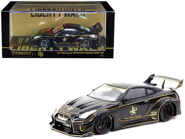 Nissan 35GT-RR LB-Silhouette WORKS GT RHD (Right Hand Drive) Black "John Player Special" 1/43 Diecast Model Car by Tarmac Works