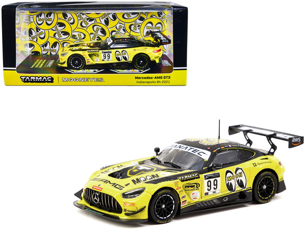 Mercedes-AMG GT3 #99 Maro Engel - Jules Gounon - Luca Stolz "Mooneyes" Indianapolis 8 Hours (2021) "Hobby43" Series 1/43 Diecast Model Car by Tarmac Works