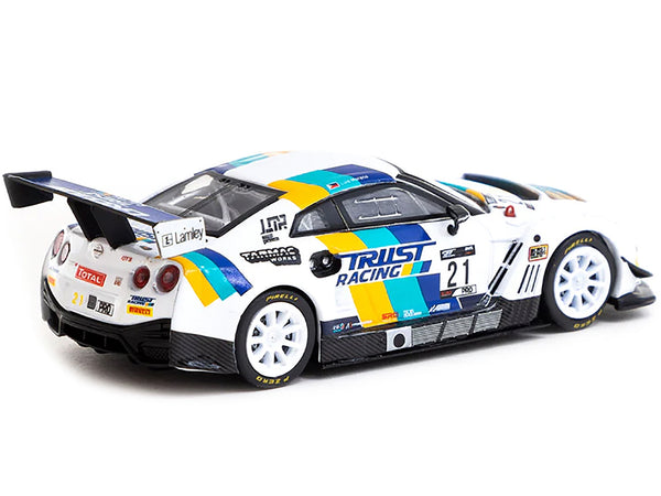 Nissan GT-R NISMO GT3 #21 Luis Moreno "Tarmac eMotorsports" "GT World Challenge Asia Esports" (2020) with Plastic Transporter Packaging "GReddy" 1/64 Diecast Model Car by Tarmac Works