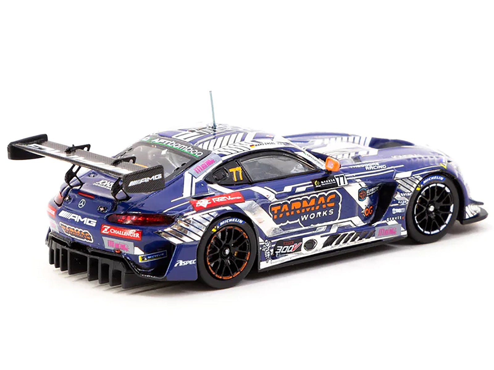 Mercedes-AMG GT3 #77 Maro Engel "Craft-Bamboo Racing" Winner Macau GT Cup (2022) "Hobby64" Series 1/64 Diecast Model Car by Tarmac Works