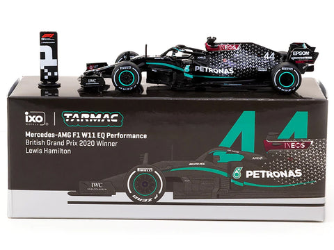 Mercedes-AMG F1 W11 EQ Performance #44 Lewis Hamilton Formula One F1 Winner "British GP" (2020) "Global64" Series 1/64 Diecast Model by Tarmac Works