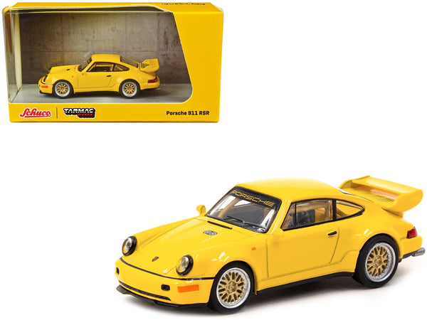 Porsche 911 RSR Yellow "Collab64" Series 1/64 Diecast Model Car by Schuco & Tarmac Works